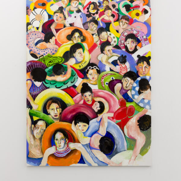 A day in the swimmingpool in Wuhan, 2020